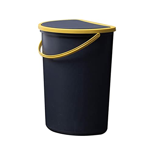 Caneca rectangular para cocina con tapa color azul
