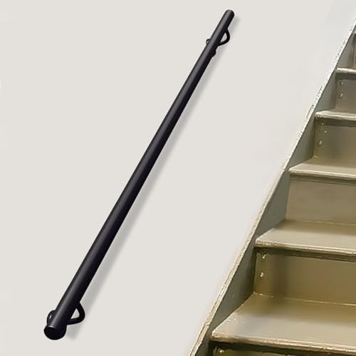 Rampe d'escalier en métal robuste contre les chutes intérieures