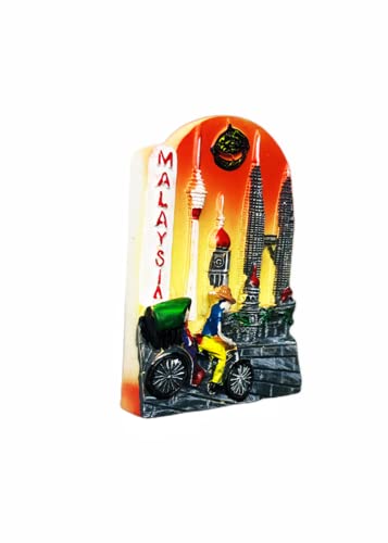 Imán decorativo refrigerador Kuala Lumpur Malasia 5.1X5.9 cm miniatura 2
