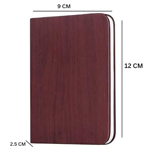 Image of XERGY USB Rechargeable Wooden LED Book Lamp with 3 Color Modes, Foldable 360 Design, 1000mAh Battery - Mood Lighting, Night Light, Table & Bedside Decorative Lamp Unique Gifts for Book Lovers