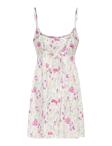 Robe courte à bretelles Only fluide et légère teinte Cloud Dancer en taille S - 2
