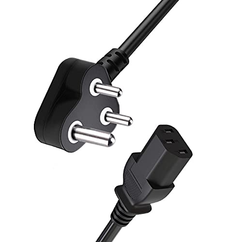 TECHX Power Cord 3M 9.8Feet Replacement Power Cable, India Plug IEC