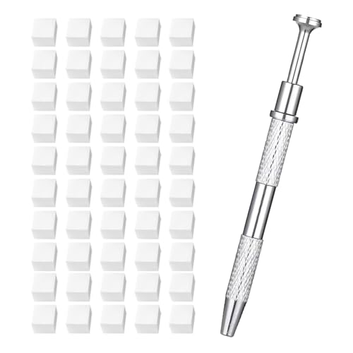 Nawwgy Soft Sponge and Grab Pen Set for Fashion Makeup Soft Cosmetic Sponges for Natural Contouring Nails Art Accessories Sponge Gradient Blush Small Square Scratch Pen Tool Set