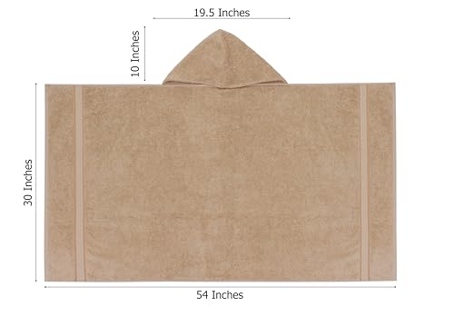 ORIGINAL KIDS Hooded Bath Towel Wrap - 2 Pack - Ultra Soft 100% Cotton Terry Large Oversized Hooded Kids Towel - Shower Pool Beach - 579 GSM Absorbent Quick Dry Plush Gift - 30 x 54 - Linen by ORIGINAL KIDS - Image 3