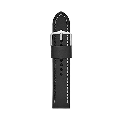 Fossil 22mm Leather Watch Band Color: Black (Model S221244)
