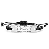 SOUSYOKYO Daddy to Be Gifts Bracelet, Promoted to Daddy 2023, Soon to Be Dad Jewelry, Pregnancy Announcement Gift for New Dad Father