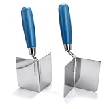Lurtgex® 2 Stück Eckenkelle 80 x 60 mm Eckkellen Edelstahl Kantenkelle