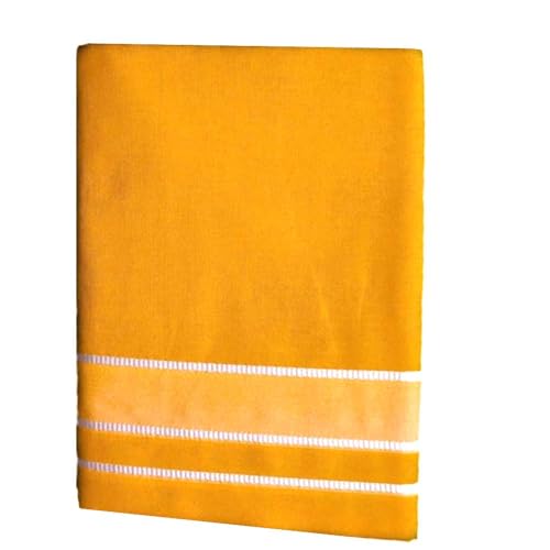 Stylesindia Men's Cotton Colored Dhoti with Fancy Border Kerala-style Veshti Mundu Kaili Lungi 2.0 Mtrs