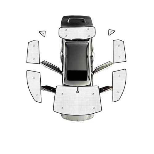 Pare-soleil occultant pour vitres de Nissan Qashqai J10 2007-2013 avec isolation thermique