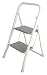Produktbild Klappleiter aus Edelstahl - Klappstufenleiter  inkl. Sicherheitsbügel und Klappsicherung  TÜV geprüft  bis 150 Kg (2 Stufen  47 cm)