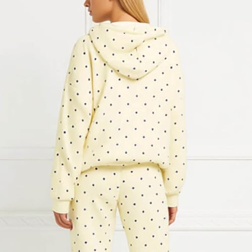 Cute 2 Piece Outfits For Women Polka Dot Sets Lightweight Travel Sweatsuit - image 3