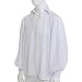 GRACEART Hombres Pirata Camisa Disfraz (Large, Blanco)