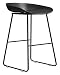 Czarny kutego żelaza bar krzesło kreatywny wysoki stołek, ochrona środowiska tworzywa sztucznego, siedzi wysoko (26 w, 28 w, 30) (Size : Sitting height 75cm/30in)