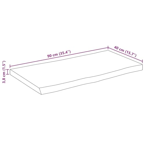 Plateau de table en bois massif de mangue pour meuble DIY