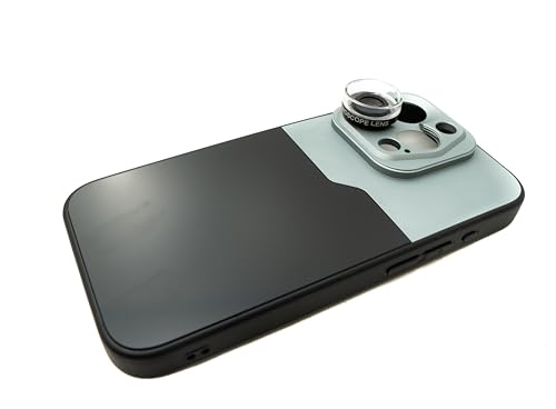 Microscopio Filtro 30 x 37 mm y funda para capturar detalles con iPhone 15 Pro