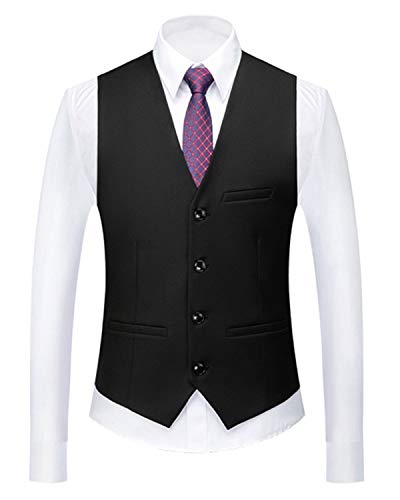 Wemaliyzd Mens 3 Piece Tuxedo Suit Classic Fit Double Breasted Vest Pants3