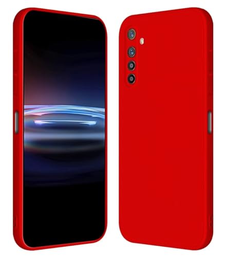 RankOne Funda para Realme XT/Realme X2 (6.4' Inches) Carcasa de Silicona de TPU Suave - Rojo Chino