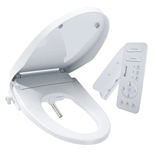 5Seconds Electric Smart Bidet Toilet Seat Elongated, White, Soft Close Bidet with Endless Warm/heated Water, Multifunctional 5Seconds Electric Smart Bidet Toilet Seat Elongated, White, Soft Close Bidet with Endless Warm/heated Water, Multifunctional