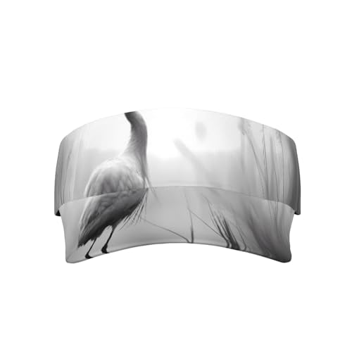 WBQLSL Gorra de béisbol de golf con estampado de grulla de corona roja, gorra de béisbol de moda, adecuada para el ocio diario y deportes al aire libre, Negro, Taille unique
