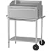 Produktbild Schickling Holzkohlegrill "Willy L - Basic" BBQ Grillwagen Holzkohlengrill aus rostfreiem Edelstahl  Made in Germany: 5-fach höhenverstellbar, 3-teiliger Grillrost, Grillfläche: 55 x 33 cm