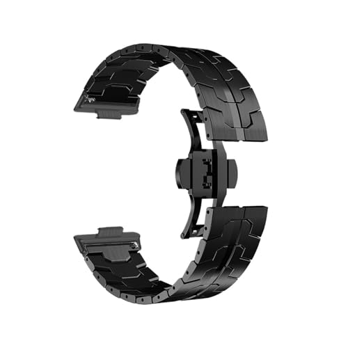 [PLYYQZM] Stianless �|�X�g���b�v,�ɍ��� Hua wei Watch Fit 5 5Pro �����u���X���b�g�R���A,�ɍ��� Hua wei Watch Fit4 Fit3 �������X�g�o���h�ɓK�p(Black,For fit 4 pro)
