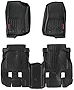 Rough Country Floor Mats for 2018-2022 Jeep Wrangler JL Unlimited - M-60112