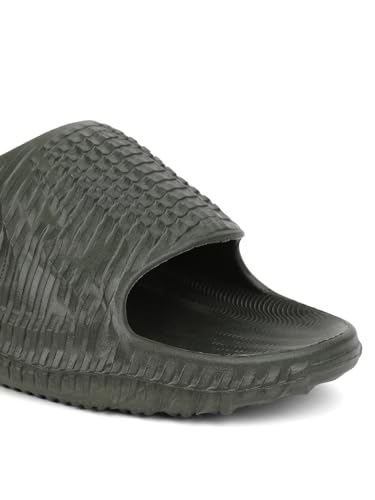 Image of hummel TEXTURE SOFT Men's Classic Ultra Soft Sliders /Slippers with Cushion FootBed for Adult Comfortable & Light Weight Stylish & Waterproof & Everyday Flip Flops & Chappals for Gents /Boys