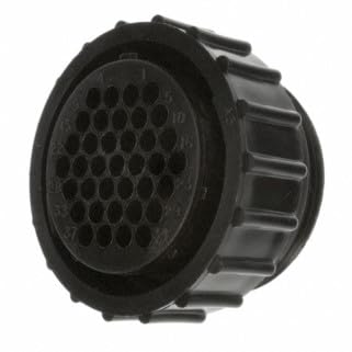 206150-1, This Standard Gender Connector Plug Comes from TE’s AMP Circular Connectors for Commercial Signal and Power Applications line and Features (25 Items)