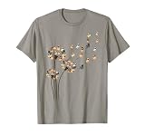 Flower Pug Dogs Dandelion Funny Animal Lovers Tees Men Women T-Shirt