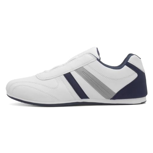 XL Garda Mens White Slip On Trainer - Size 10 UK - White