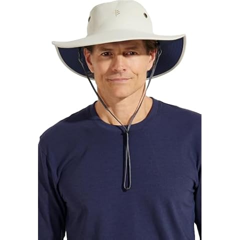 Coolibar UPF 50+ Men's Leo Hat Cover