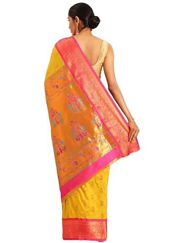 Varkala Silk Sarees paithani silk saree in soft silk – image 3