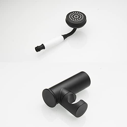 Ensemble de douche de bain mural avec mitigeur baignoire noir mat