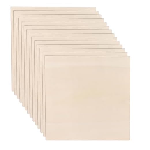WOPPLXY 15 piezas de madera de balsa, 300 x 300 x 2 mm, tablero de aglomerado cuadrado para modelo, proyectos láser, pinturas, artes y manualidades, decoración del hogar