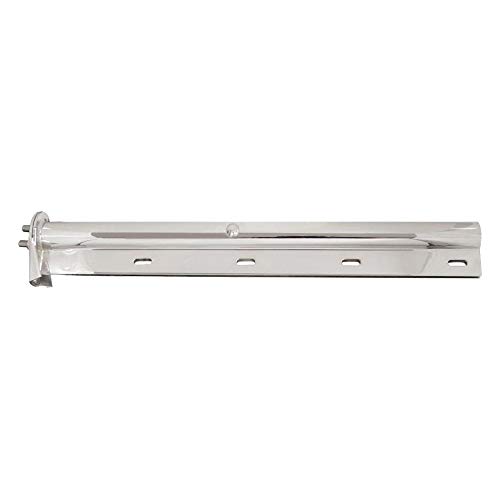 Image of United Pacific 10647 Mud Flap Hanger, 30 inch, Stainless, Light Duty, Open End Cap, 1 1 /8 inch Bolt Pattern