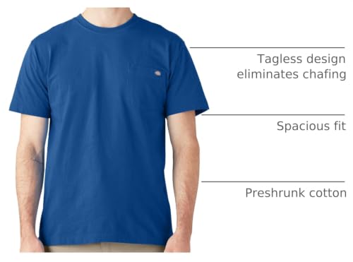 Image of Dickies Men's Heavyweight Heathered Short Sleeve Pocket T-Shirt