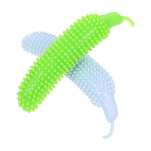 Image of balacoo 2pcs Cucumber Shape Dog Chew Toys Interactive Pet Plaything for Puppies and Fun for Mental Helps Reduce Destructive Behavior