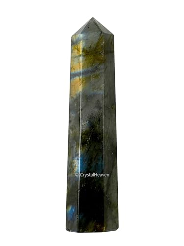 Image of Certified Labradorite Crystal Tower Obelisk Point For Chakra