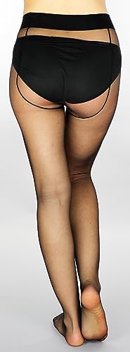 Image of Mona's Choice Second Skin Ultra Sheer to Waist Glossy XL Pantyhose /Mens Pantyhose /Mens Trouser Tights