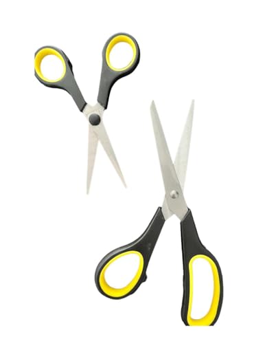 Kit com 3 Tesoura Uso Geral 03 peças modelos de tamanho Multiuso Aço Inoxidável resistente Papel Tec