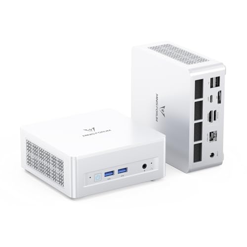 Image of MINISFORUM UM880 Plus Mini PC Barebone AMD Ryzen 7 8845HS(8C /16T, Up to 5.1GHz), Mini Computers Without RAM /SSD /OS, HDMI /DP /USB4 Video Output, OCuLink, 2.5G LAN, 5xUSB Port, Radeon 780M Graphics