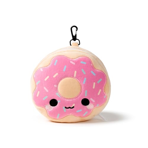 Relaxeazzz Adorasnacks Donut Round Plush Travel Pillow & Eye Mask - Sleep Eye Mask Masks - Kids Travel Accessories For Sleeping Airplane - Flight Plane Neck Pillow Pillows - Image 2