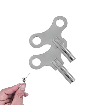 Leewoth 2 pcs Clock Winding Key Wood Clock Key, for Antique Clocks Wall Clocks Repair Kit product