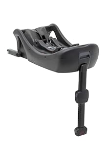 Joie i-Base™ 2 R129 Kindersitzbasis, i-Size, ISOFIX oder Fahrzeuggurtbefestigung, höhenverstellbarer Stützfuß, Farbindikatoren – Geburt bis 15 Monate (40–85 cm), Farbe Black
