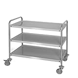 GGM Gastro | S3K126 | Servierwagen - 1200x600mm - mit 3 Abstellflächen