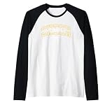 Cheer Nana Chearleading Grandma High School Black Gold Raglan Baseball Tee