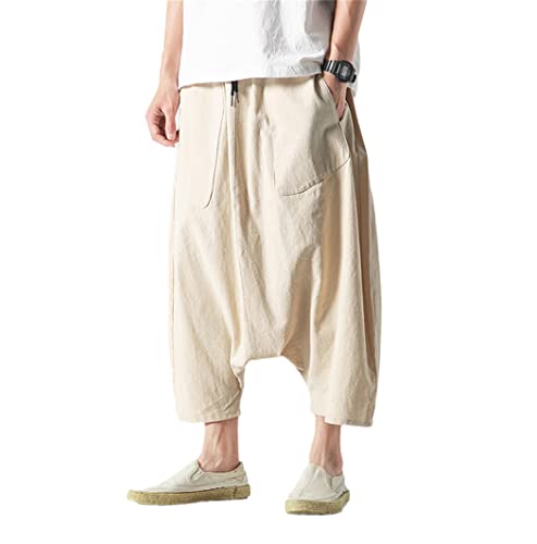 Pantalon large en coton anti-chaleur fini les vêtements serrés en été