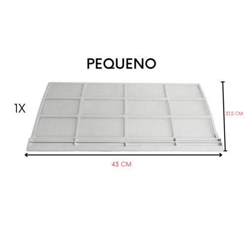 Kit 3 Filtros Tela Protetora Para Ar Condicionado Split Piso Teto Carrier Space 48.000 E 60.000 Btuh