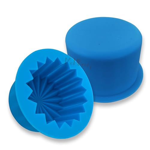 Image of MoldBerry Origami Silicone Bento Cake Mold - 7.5cm Deep Non-Stick Mini Baking Pan for Cakes, Cheesecakes, Cupcakes, Muffins, Tarts & Chocolates - Reusable, Flexible Mold (Pack 1)