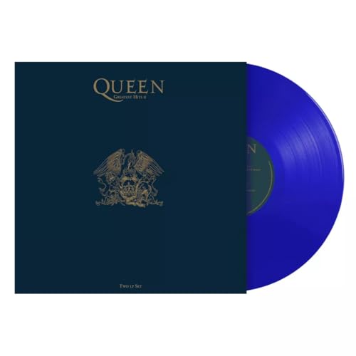  Queen Greatest Hits II: Blue-Azure Edition Rock Band Queen Collectible 2-LP Disks